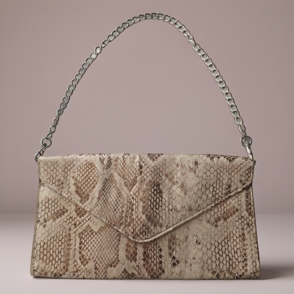 Mossimo Supply Co. Handbags - Mossimo Snakeskin Print Envelope Clutch